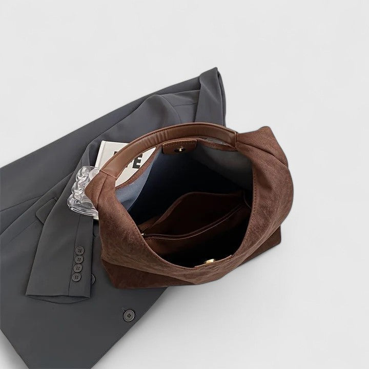 Torba typu tote damska skórzana elegancka pojemna na ramię do pracy i na co dzień