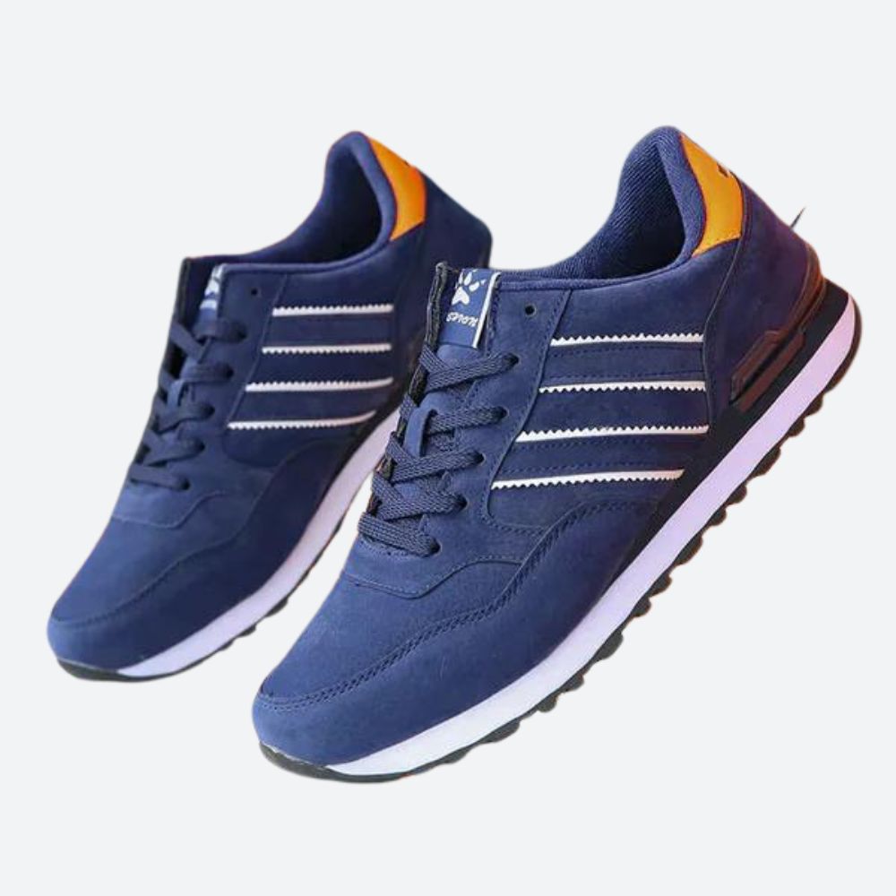 Buty sportowe męskie ze skóry ekologicznej lekkie sneakersy na wiosnę i lato
