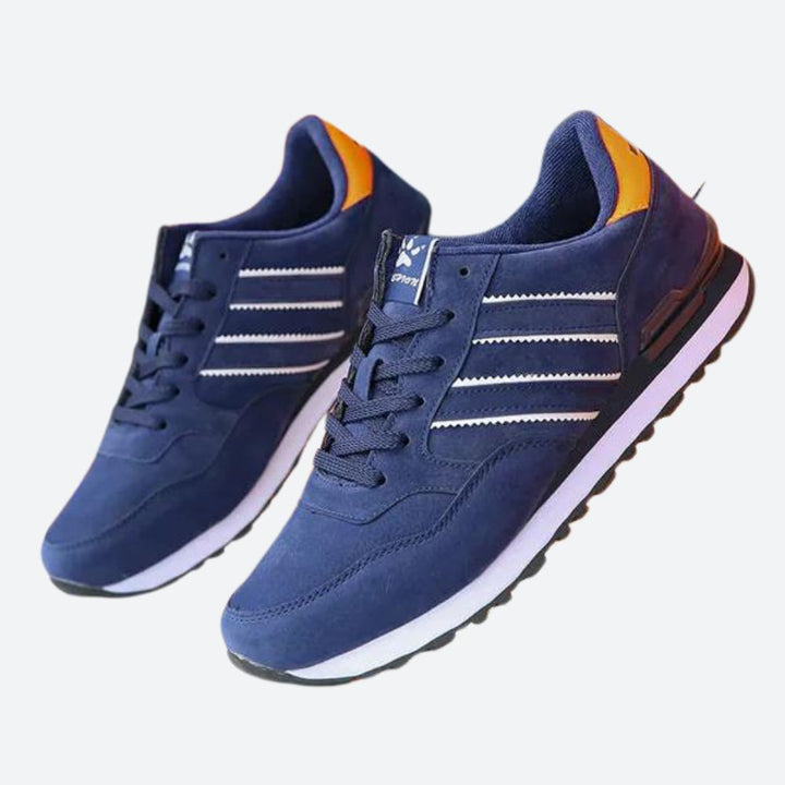 Buty sportowe męskie ze skóry ekologicznej lekkie sneakersy na wiosnę i lato