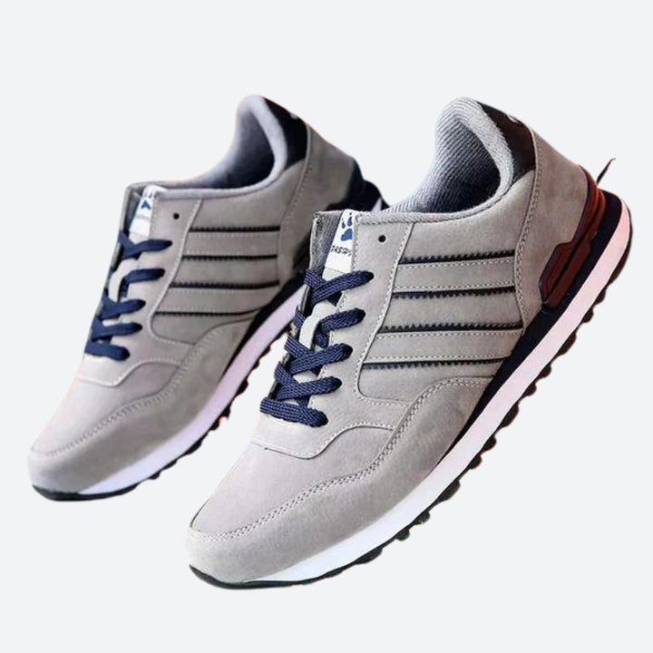 Buty sportowe męskie ze skóry ekologicznej lekkie sneakersy na wiosnę i lato