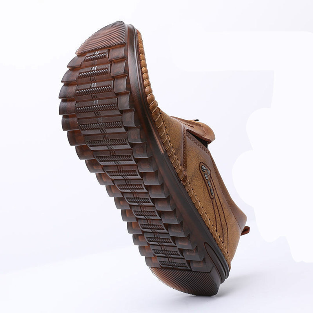 Buty męskie skórzane mokasyny wsuwane casual wygodne oddychające na wiosnę