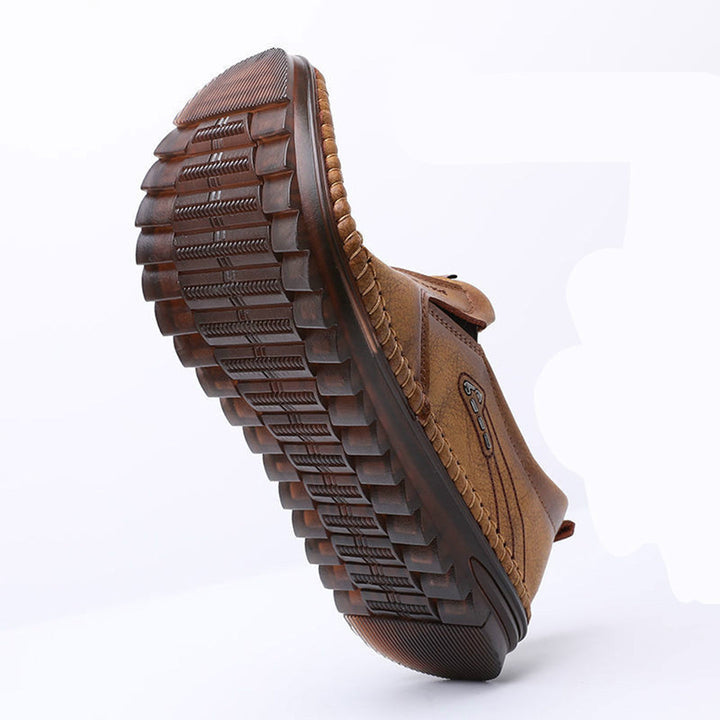 Buty męskie skórzane mokasyny wsuwane casual wygodne oddychające na wiosnę