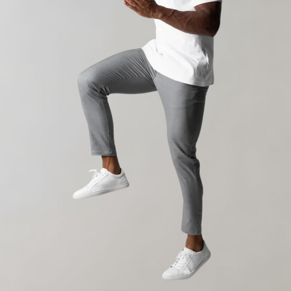 Spodnie męskie chino z bawełny – eleganckie spodnie casual na wiosnę do codziennych stylizacji