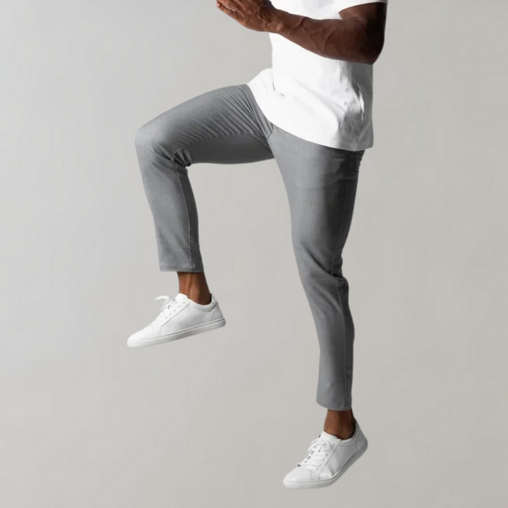 Spodnie męskie chino z bawełny – eleganckie spodnie casual na wiosnę do codziennych stylizacji