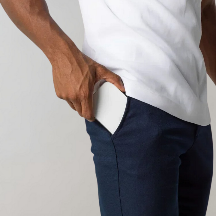 Spodnie męskie chino z bawełny – eleganckie spodnie casual na wiosnę do codziennych stylizacji