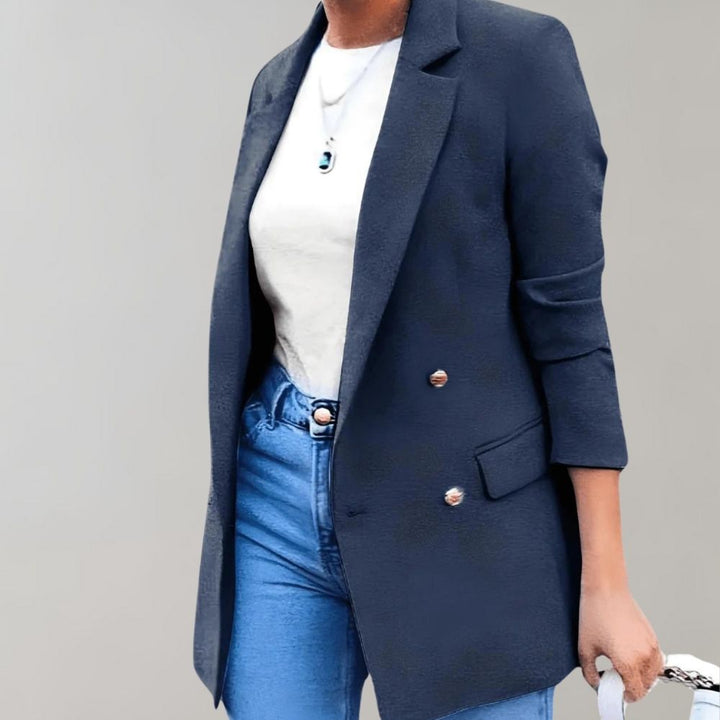 Marynarka damska elegancka bawełniana lekka na wiosnę i lato do pracy casual formalna