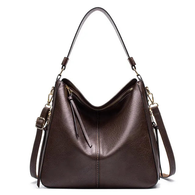 Torebka damska skórzana na ramię duża shopper bag na wiosnę elegancka casualowa