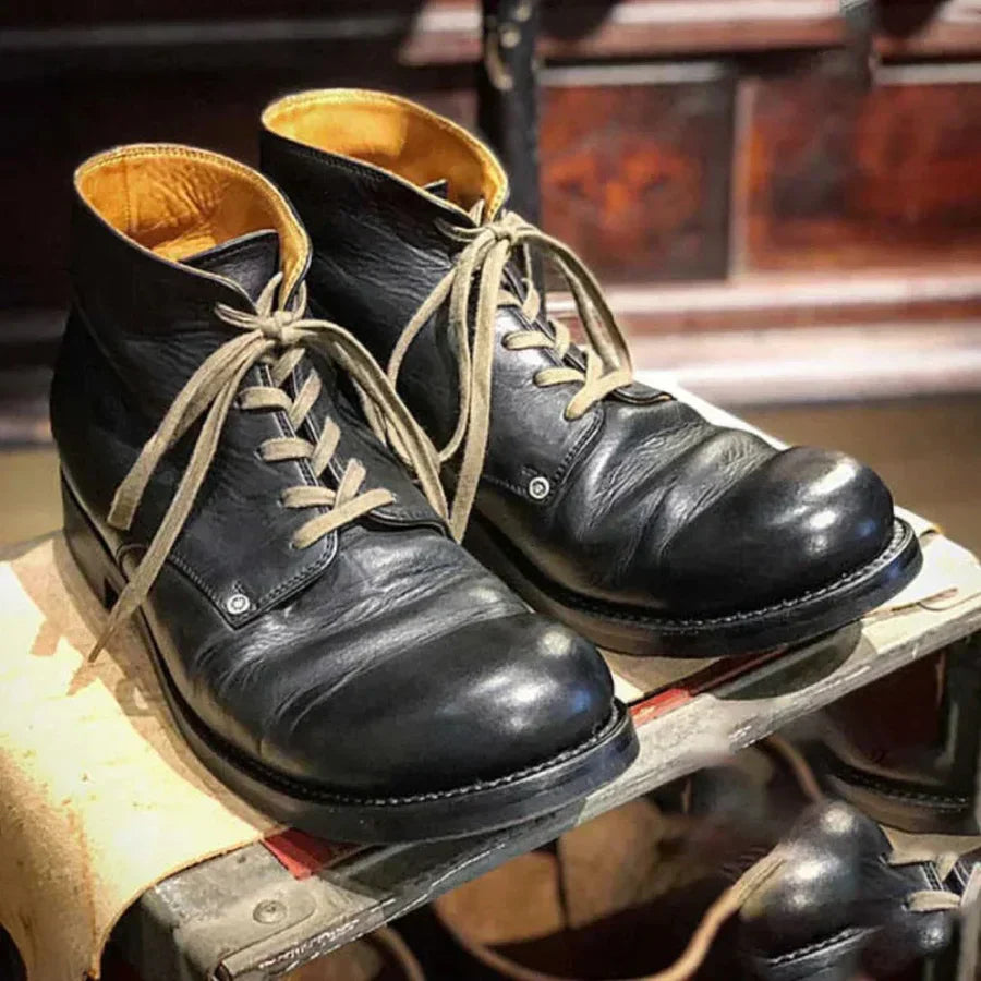 Buty Męskie Skórzane Na Wiosnę – Klasyczne Buty Skórzane Męskie Eleganckie Casualowe