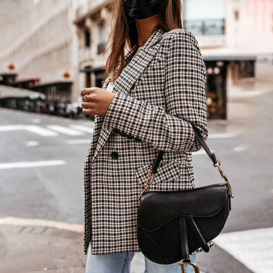 Marynarka damska wełniana elegancka wiosenna klasyczny blazer modny casualowy