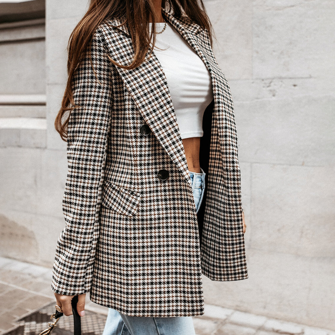 Marynarka damska wełniana elegancka wiosenna klasyczny blazer modny casualowy