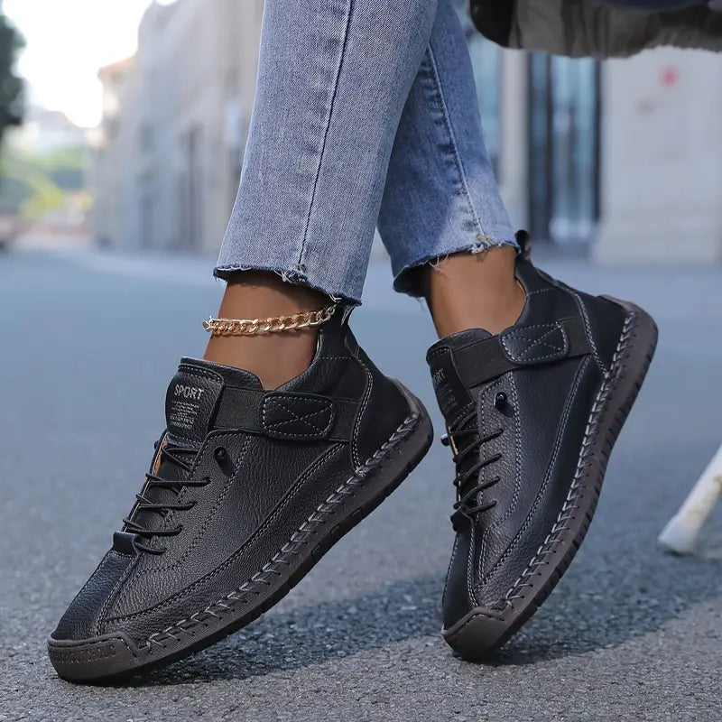 Sneakersy damskie skórzane na lato oddychające wygodne ortopedyczne codzienne