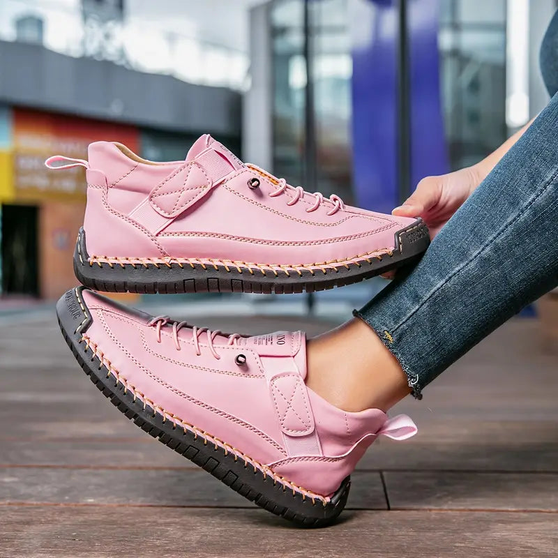 Sneakersy damskie skórzane na lato oddychające wygodne ortopedyczne codzienne
