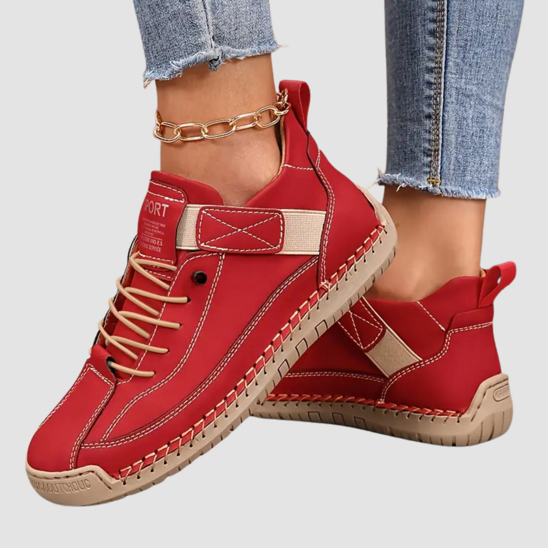 Sneakersy damskie skórzane na lato oddychające wygodne ortopedyczne codzienne