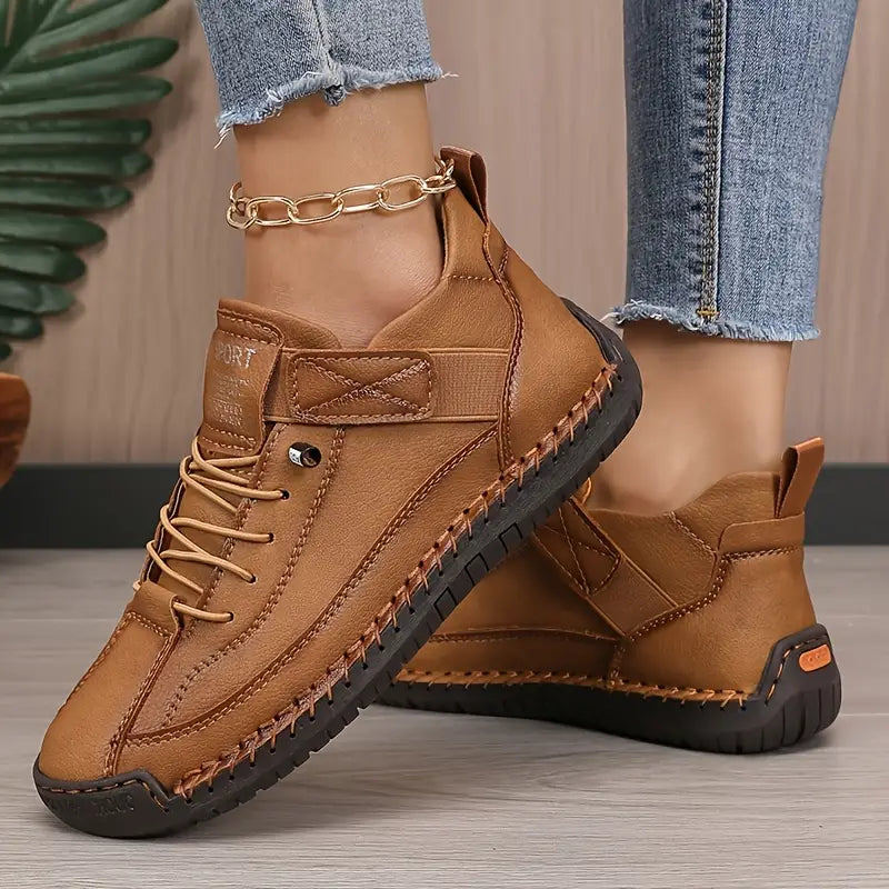 Sneakersy damskie skórzane na lato oddychające wygodne ortopedyczne codzienne