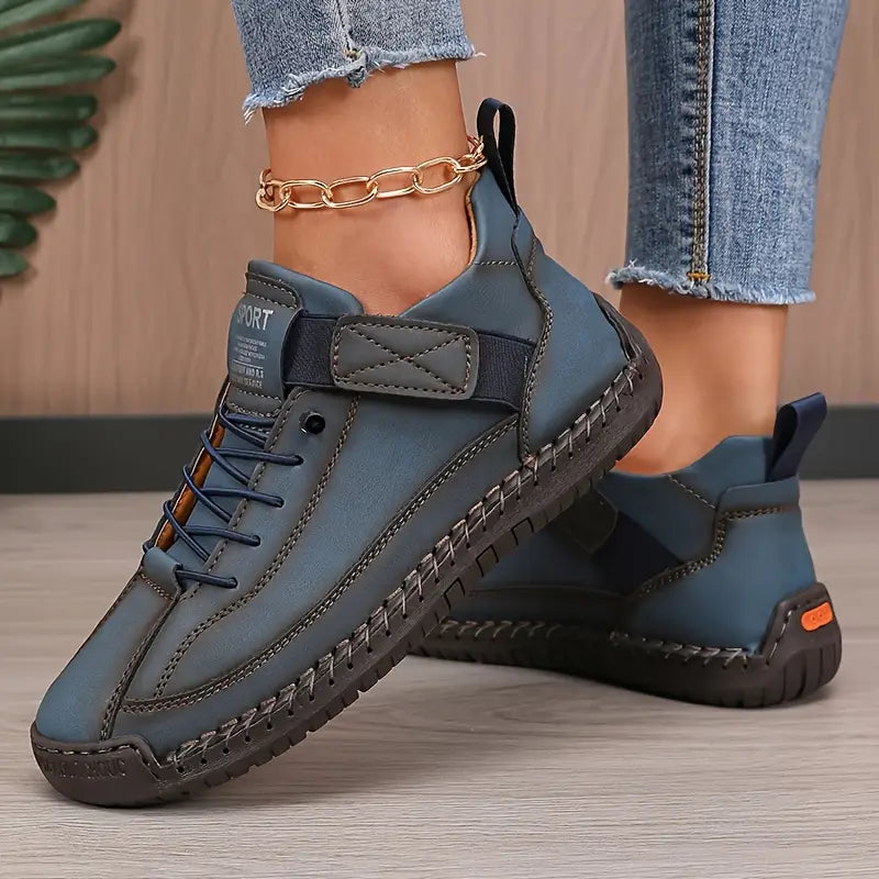 Sneakersy damskie skórzane na lato oddychające wygodne ortopedyczne codzienne