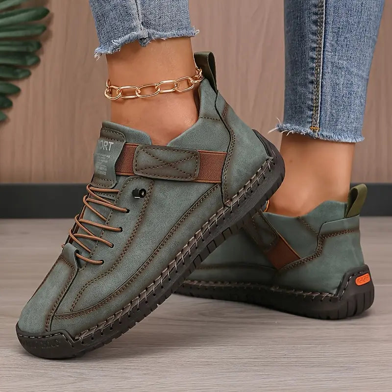 Sneakersy damskie skórzane na lato oddychające wygodne ortopedyczne codzienne