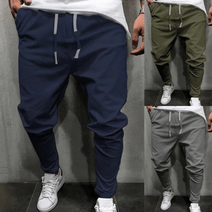 Spodnie męskie dresowe bawełniane joggery na lato sportowe casual wygodne