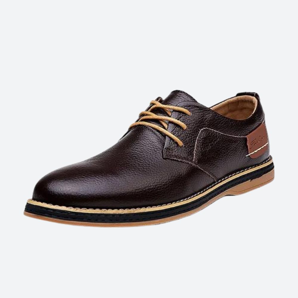 Buty męskie skórzane wiosenne półbuty eleganckie casualowe oddychające skóra naturalna