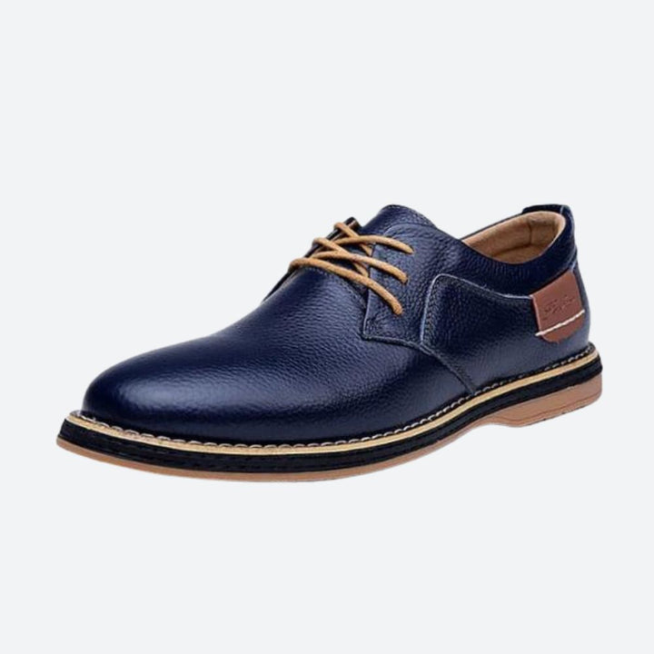 Buty męskie skórzane wiosenne półbuty eleganckie casualowe oddychające skóra naturalna