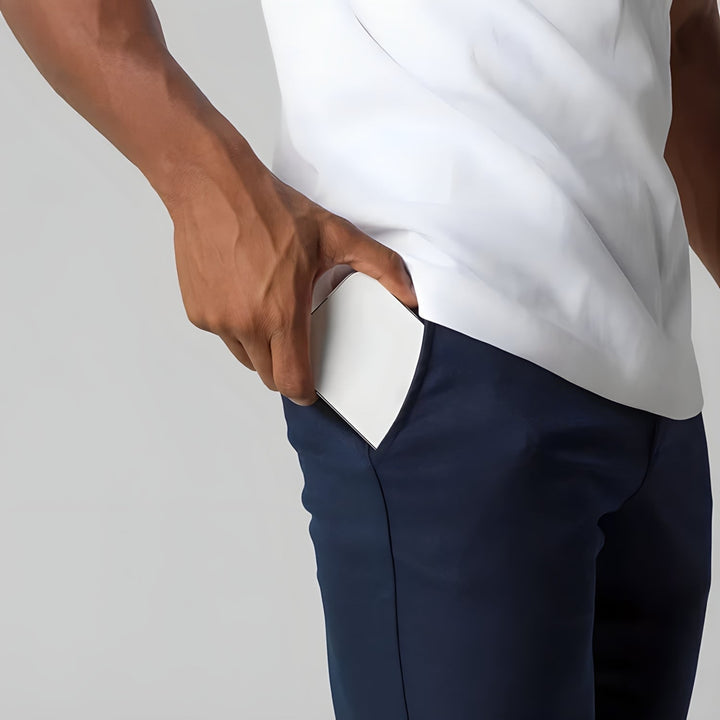 Spodnie chinos męskie bawełniane elastyczne slim fit jesienne