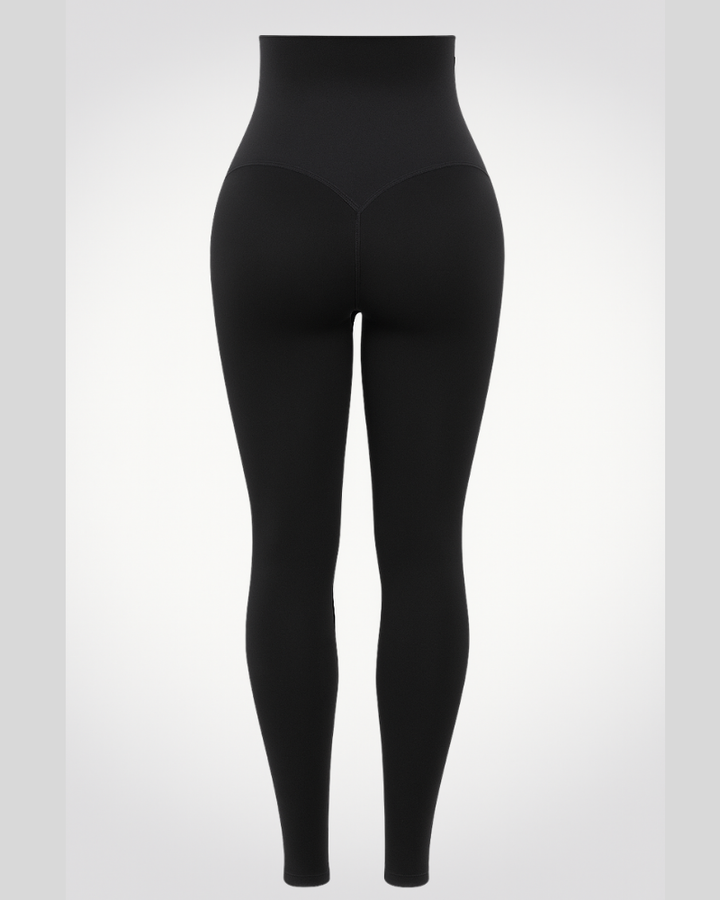 Legginsy sportowe damskie poliestrowe z wysokim stanem na lato  pas neoprenowy