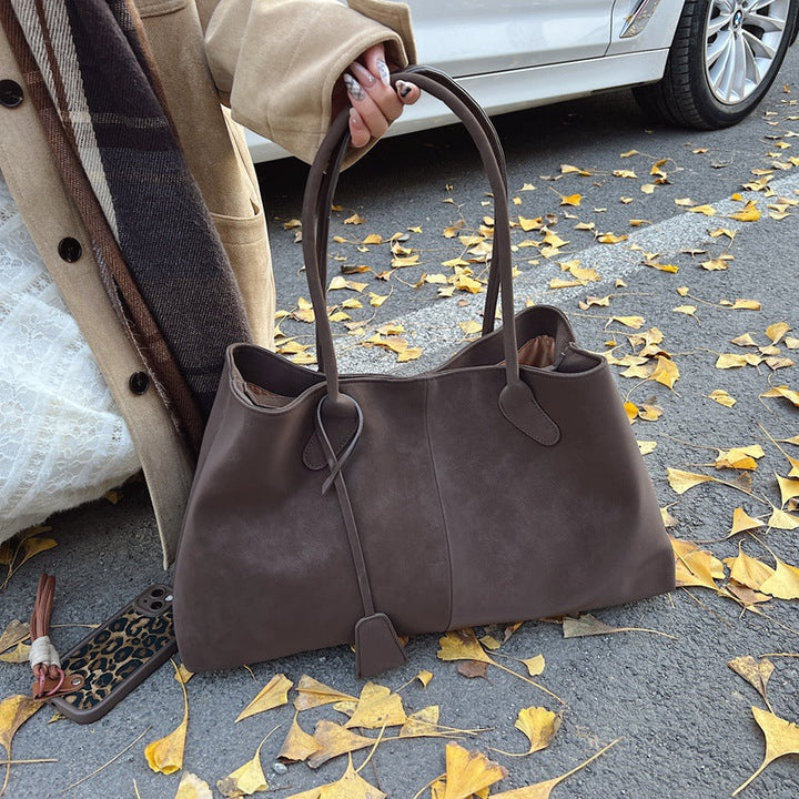 Torba damska typu tote ze skóry ekologicznej pojemna elegancka torba na jesień