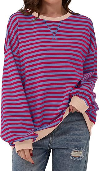 Sweter damski oversize z dzianiny na jesień luźny krój casual na co dzień