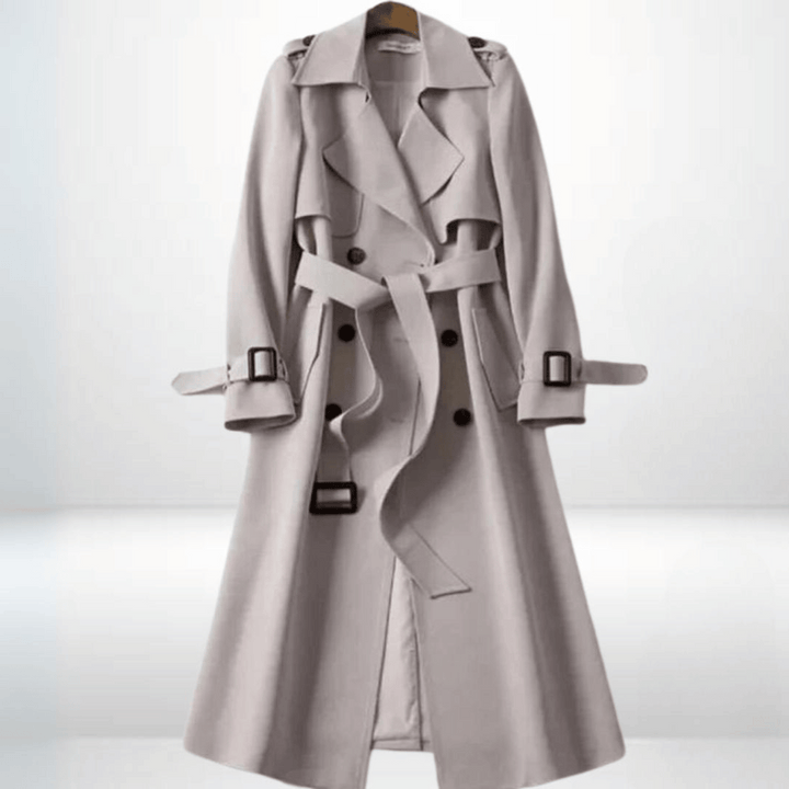Damski Trencz Bawełniany – Elegancki Płaszcz Trench Coat na Wiosnę i Jesień dla Kobiet