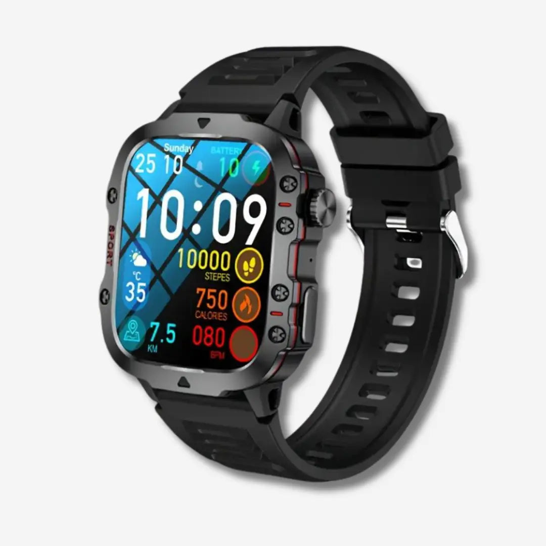Smartwatch wodoodporny z monitorowaniem aktywności i powiadomieniami, długi czas baterii