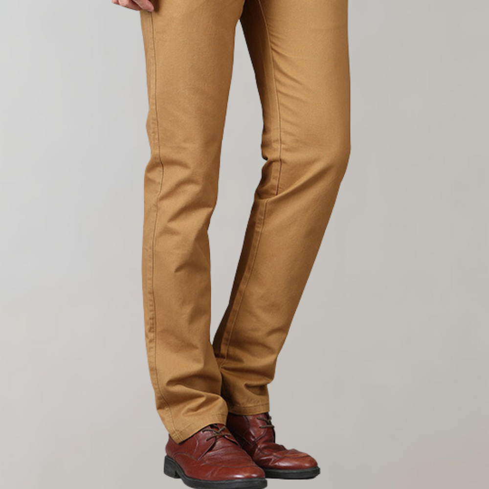 Spodnie chino męskie bawełniane wiosenne eleganckie casual prosty krój klasyczne