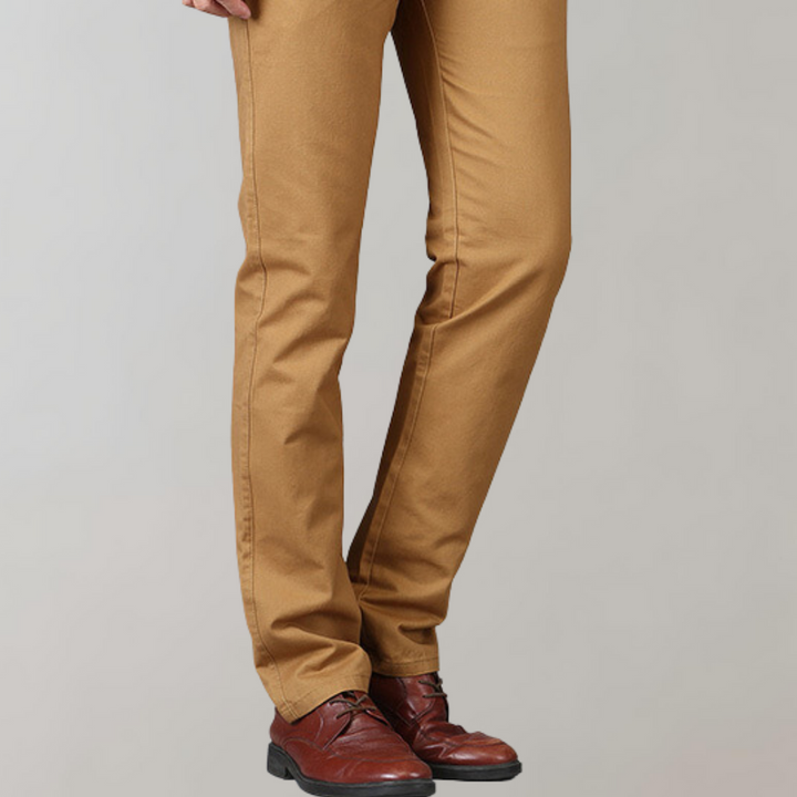 Spodnie chino męskie bawełniane wiosenne eleganckie casual prosty krój klasyczne