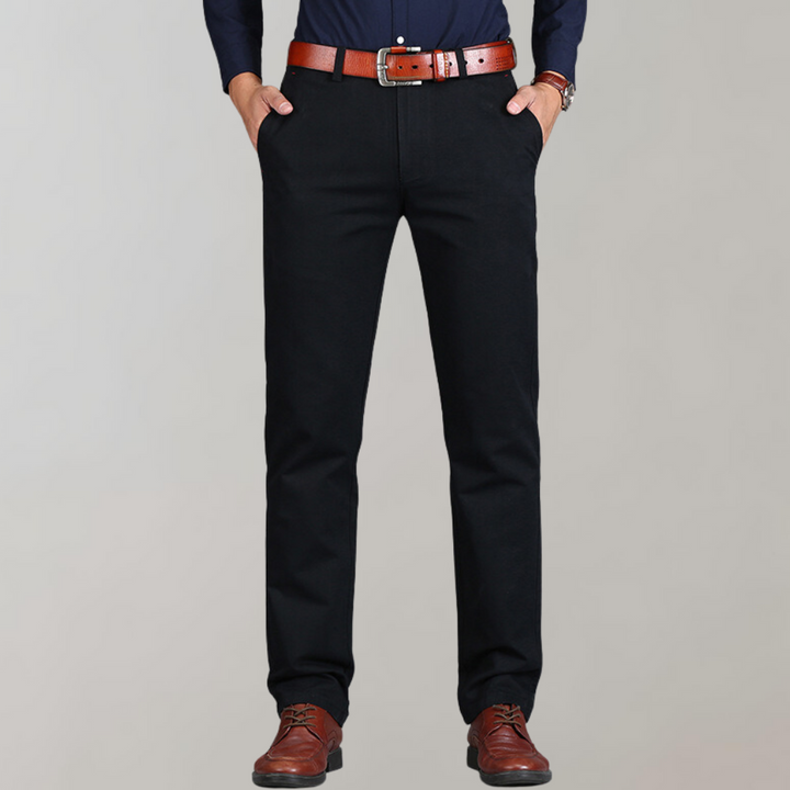 Spodnie chino męskie bawełniane wiosenne eleganckie casual prosty krój klasyczne