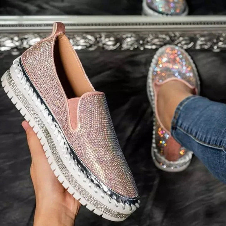 Mokasyny damskie wiosenne skóra ekologiczna buty wsuwane casual na platformie wygodne