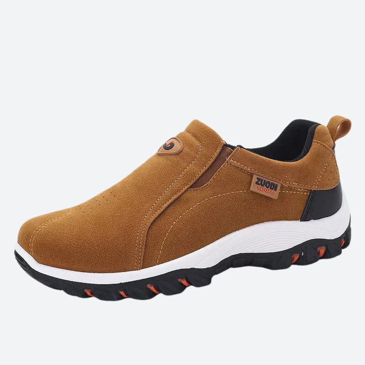 Buty męskie sportowe skórzane wsuwane wygodne casual na wiosnę lato orthopedyczne