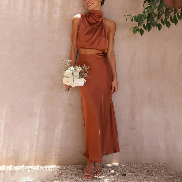 Natalia - Elegancka spódnica maxi zapewniająca szykowny wygląd