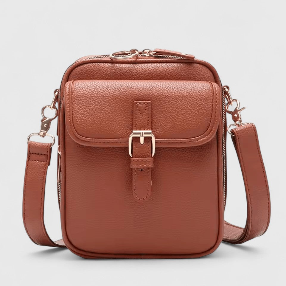 Torba na ramię damska skórzana elegancka pojemna crossbody do pracy i na co dzień