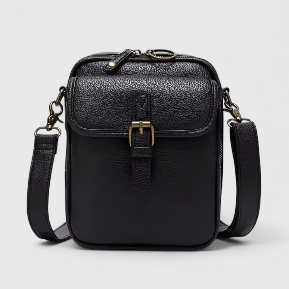 Torba na ramię damska skórzana elegancka pojemna crossbody do pracy i na co dzień