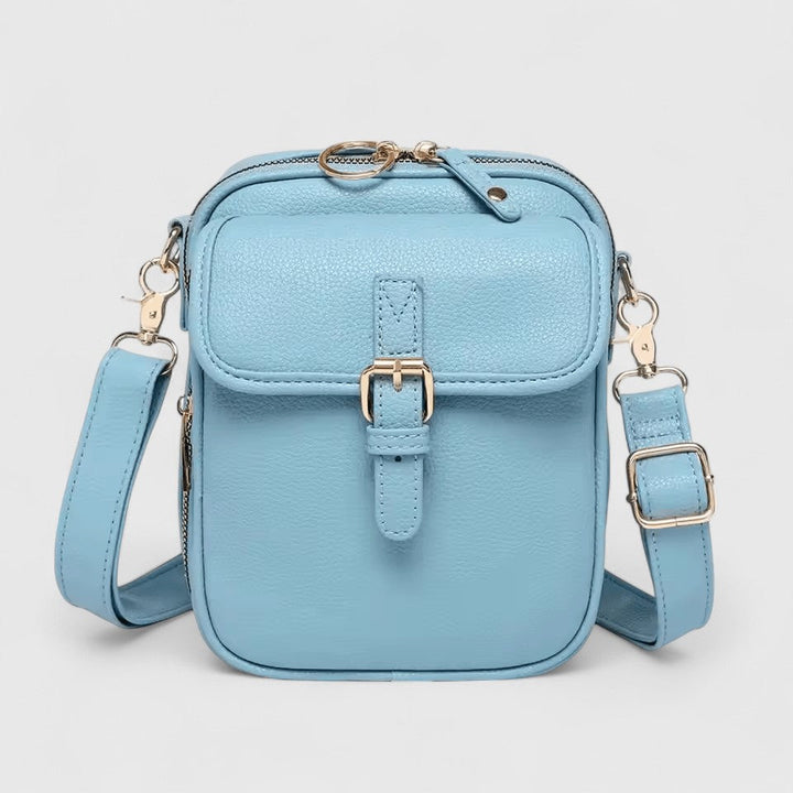 Torba na ramię damska skórzana elegancka pojemna crossbody do pracy i na co dzień