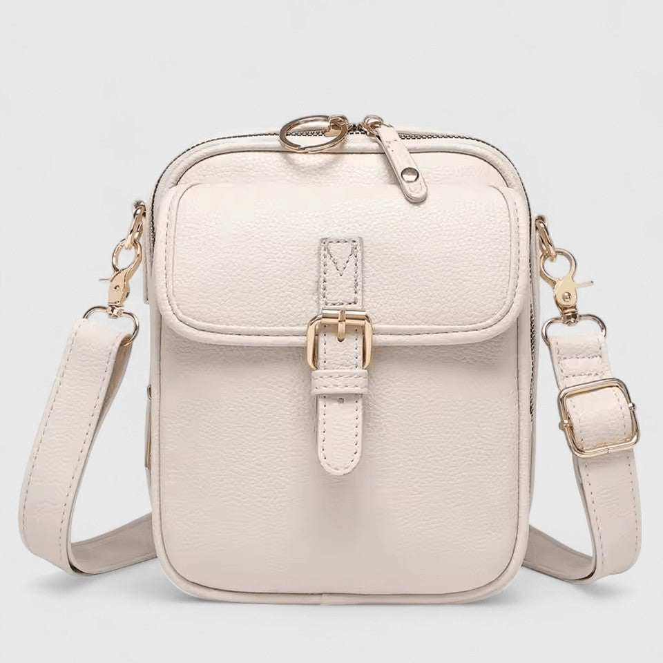 Torba na ramię damska skórzana elegancka pojemna crossbody do pracy i na co dzień