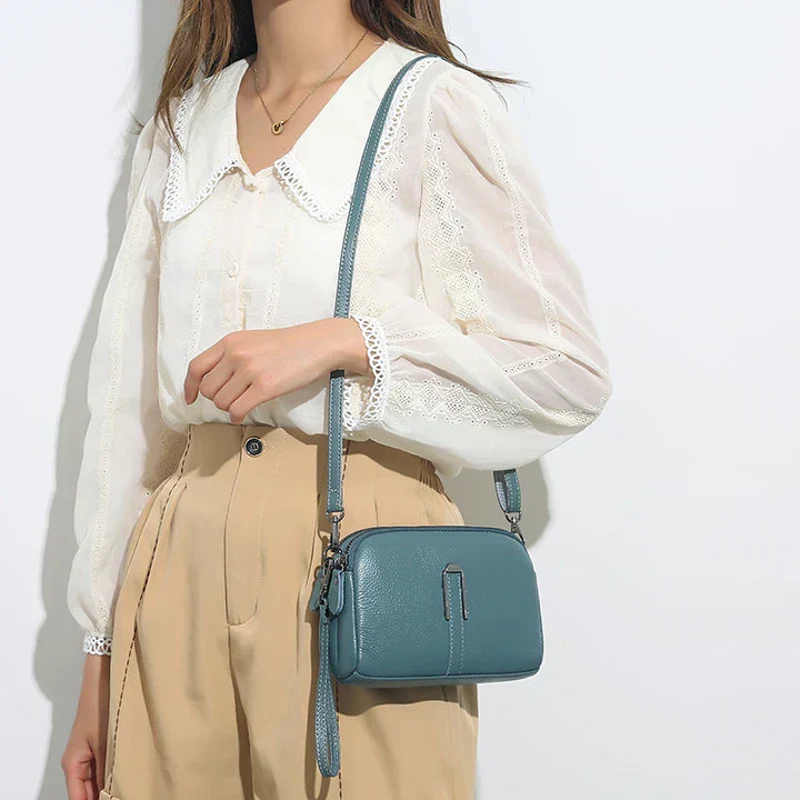 Γυναικεία δερμάτινη τσάντα crossbody για τον ώμο, χωρητική με ρυθμιζόμενο λουρί για τη δουλειά.