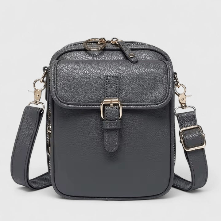 Torba na ramię damska skórzana elegancka pojemna crossbody do pracy i na co dzień