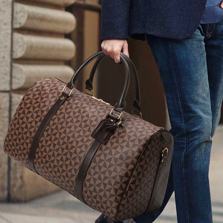 Torba podróżna męska skórzana duża weekendowa na wiosnę i lato elegancka sportowa
