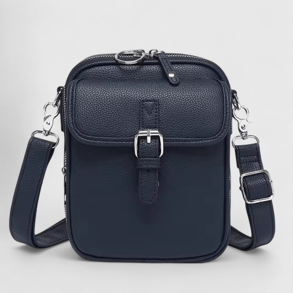 Torba na ramię damska skórzana elegancka pojemna crossbody do pracy i na co dzień