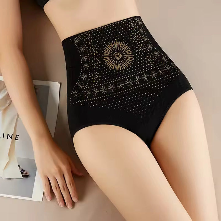 Majtki modelujące damskie z wysokim stanem dzianinowe bezszwowe jesień