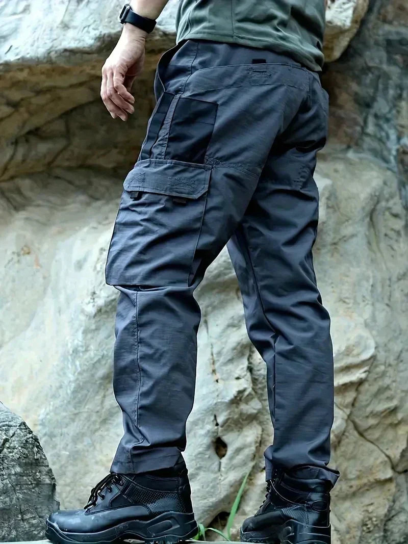 Spodnie cargo męskie taktyczne wodoodporne bojówki trekkingowe outdoorowe na jesień i zimę