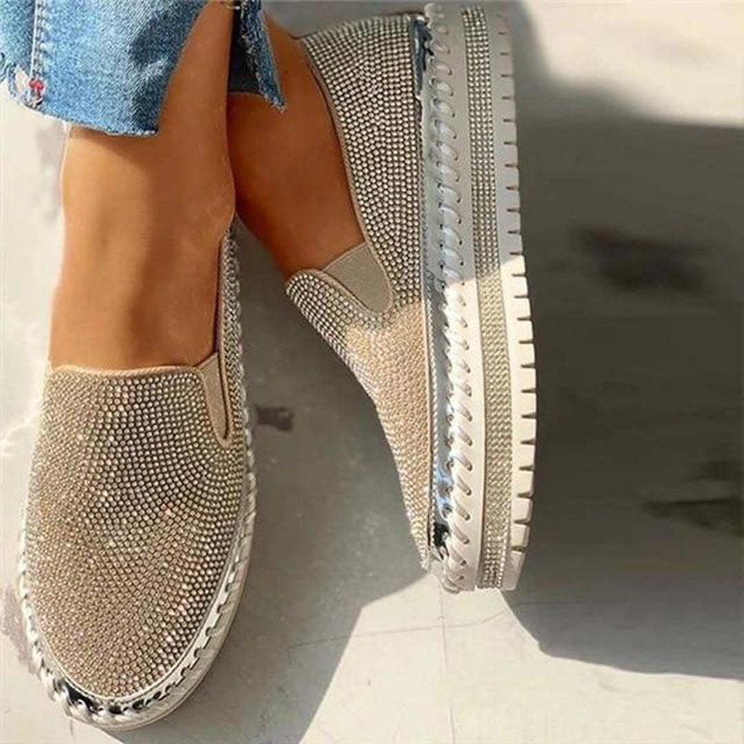 Mokasyny damskie wiosenne skóra ekologiczna buty wsuwane casual na platformie wygodne