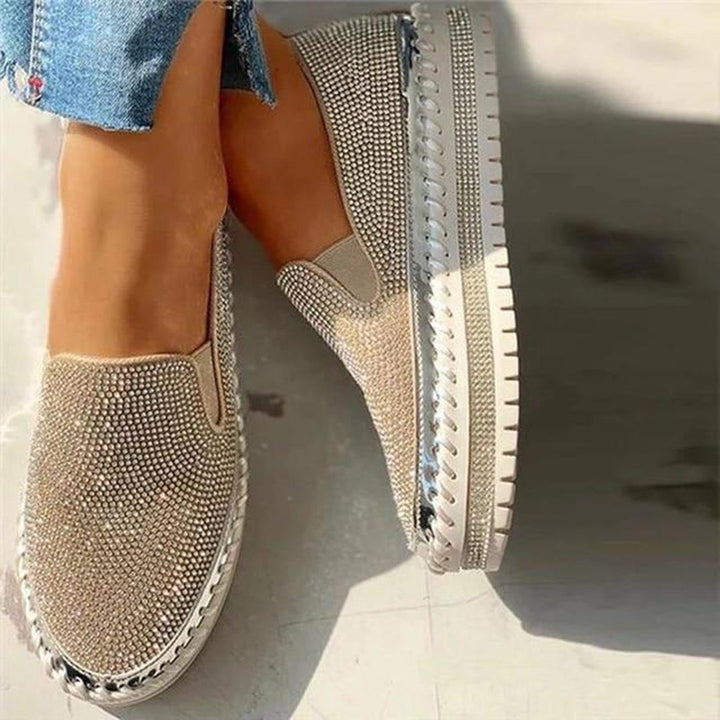Mokasyny damskie wiosenne skóra ekologiczna buty wsuwane casual na platformie wygodne