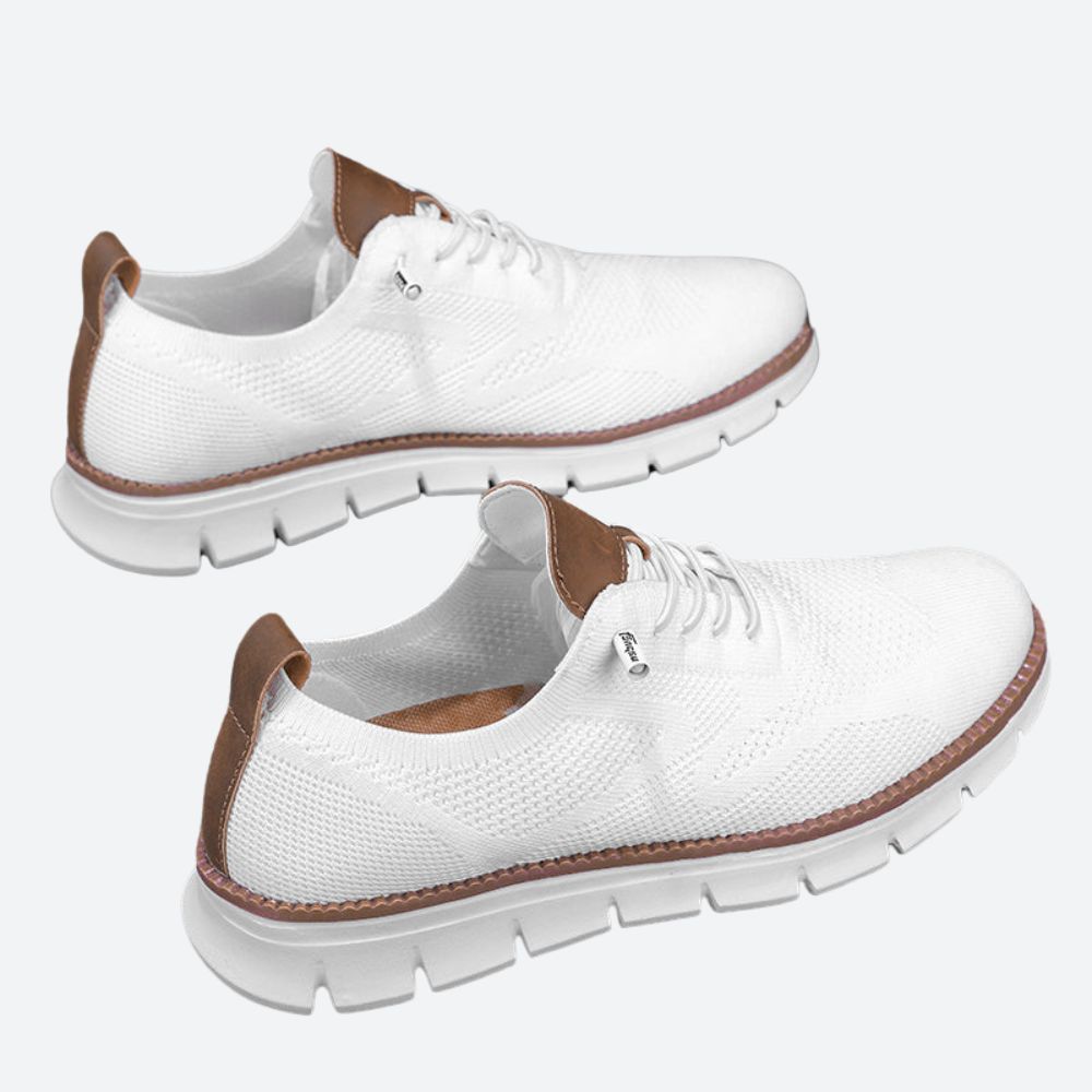 Buty sportowe męskie oddychające sneakersy knit lekkie do biegania na wiosnę lato