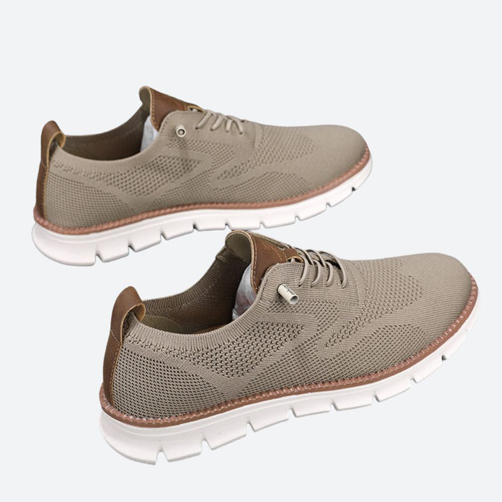 Buty sportowe męskie oddychające sneakersy knit lekkie do biegania na wiosnę lato