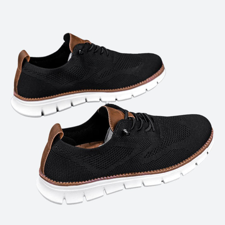 Buty sportowe męskie oddychające sneakersy knit lekkie do biegania na wiosnę lato